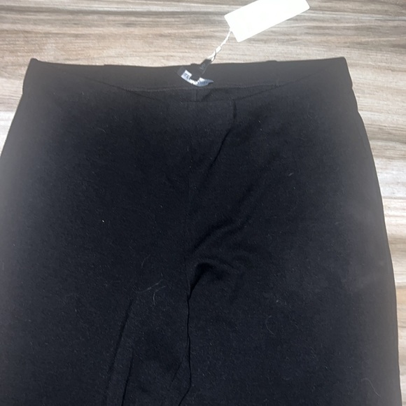 Eileen Fisher NWT Flex Tencel Black Straight Ankle Pant - Picture 3 of 6